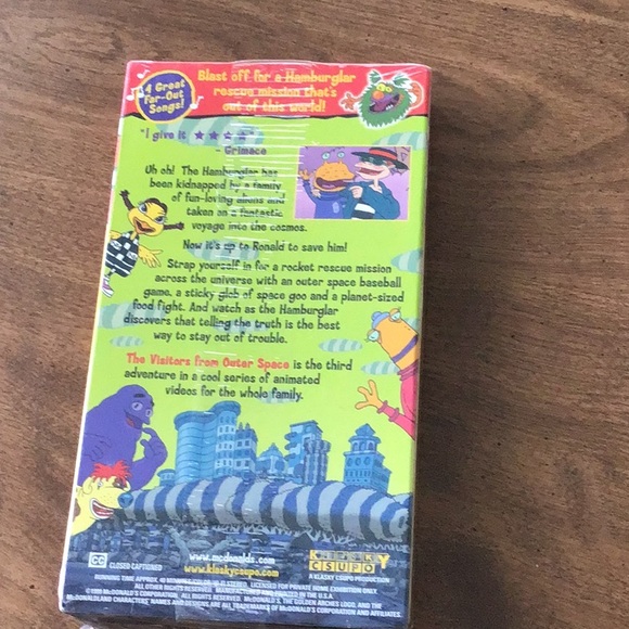 Ronald McDonald the visitors from outer space VHS tape, new - Picture 2 of 2